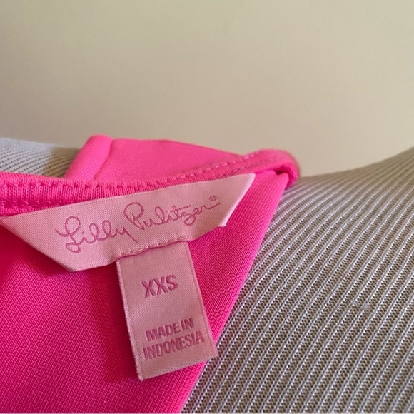 Lilly Pulitzer Raz Berry Pink Mila Sleeveless Shift Dress Size XXS - Picture 9 of 10